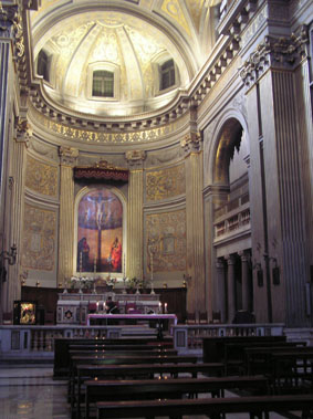 Intervencin en el presbiterio de la iglesia de Montserrat, Roma